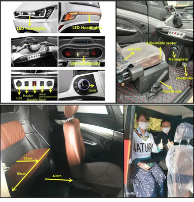 pasajero eléctrico Trike de la batería adulta del triciclo 80Ah LiFePo4 de la rueda de 60V 1500W 3