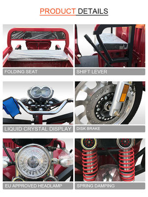 Poder fuerte del triciclo eléctrico del cargo de Jinpeng QL150e para cultivar el trabajo