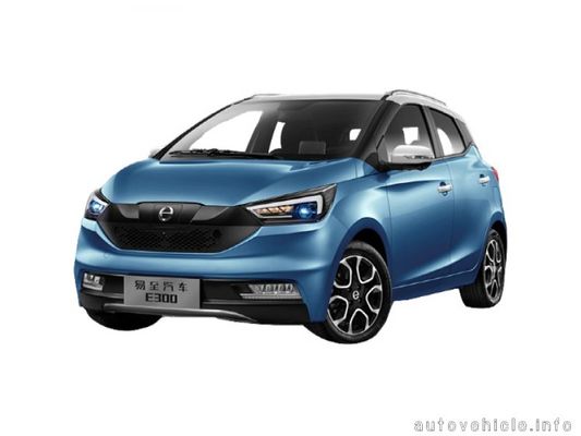 sedán los 302km NEDC del coche del coche eléctrico JMC EV3 New Energy EV de la velocidad rápida 100km/h