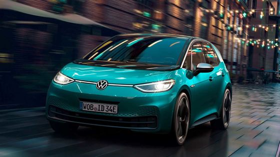 VW de dirección izquierda ID3 del vehículo eléctrico 160km/h de la batería de litio para los adultos