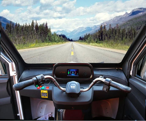 El triciclo eléctrico de la rueda de Jinpeng CX 1000W tres lleno cerró la cabina 3 Seater 27km/h