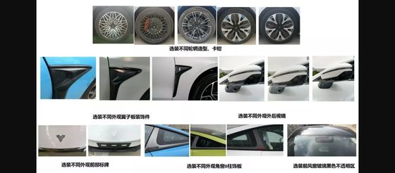 64.27kwh Vehículos accionados por batería @ NEZHA GT 560km Range Ahorro de energía 2 puertas 4 asientos Hardtop Sports Car