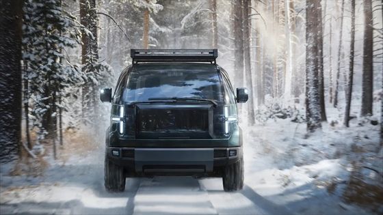 Una camioneta trcuk Canoo construida específicamente con una cama de 8 pies con un amplio interior de almacenamiento