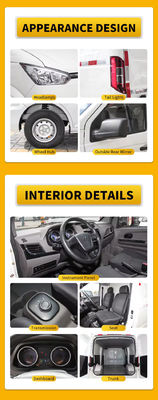 2024 Nuevo Vanvoiture Electrique Vehículos de nueva energía Carros Cargo eléctrico Mini Van Nuevo Gonow Shuailing 260km 60kw