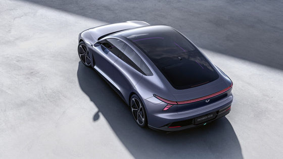 Pre-venta Marca conjunta Geely&Baidu Jiyue07 vehículo eléctrico puro con 200kw/271P.s potencia del motor 2WD tren motriz 4 puertas/5 asientos