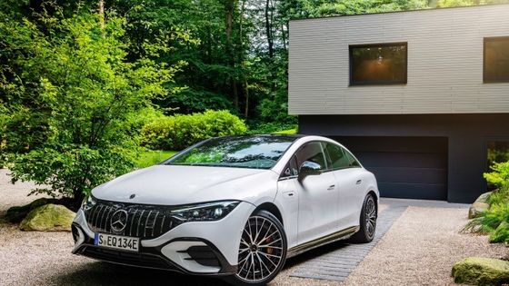 Vehículo eléctrico de gran autonomía Mercedes-Benz EQE AMG 53 4MATIC+ con potencia del motor de 460kw/625P.s 220km/h velocidad máxima
