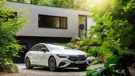 Vehículo eléctrico de gran autonomía Mercedes-Benz EQE AMG 53 4MATIC+ con potencia del motor de 460kw/625P.s 220km/h velocidad máxima