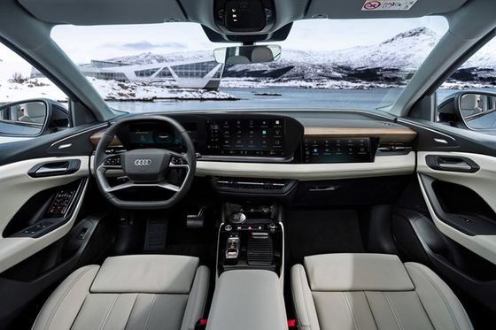 Largo alcance reclamado con carga súper rápida de 270kw y equipo generoso en el Audi Q6e-tron vehículo eléctrico puro de 285kw de potencia