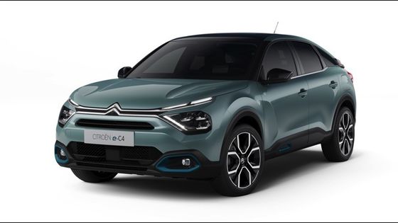 Conducción decente E-C4 de Citroën con 115kw (156ps) de potencia a 150km/h Velocidad máxima Batería de iones de litio 54kwh