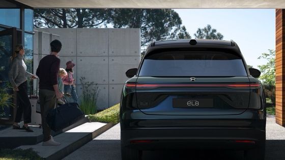 Vehículos de nueva energía 2024 Nio EL8 Weilai Vehículos eléctricos 75kwh batería 480kw ((653Ps) potencia del motor 390km WLTP Rango y coche