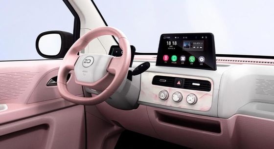 Opciones multicolores Mini Ev Cars Zhido Rainbow con CLTP 205km 17.13/17.3kwh Batería para 20&30kw de potencia