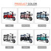 Jinpeng XD 60V Electric Passenger Vehicles 40km Range 3 Wheel Electric Tricycle