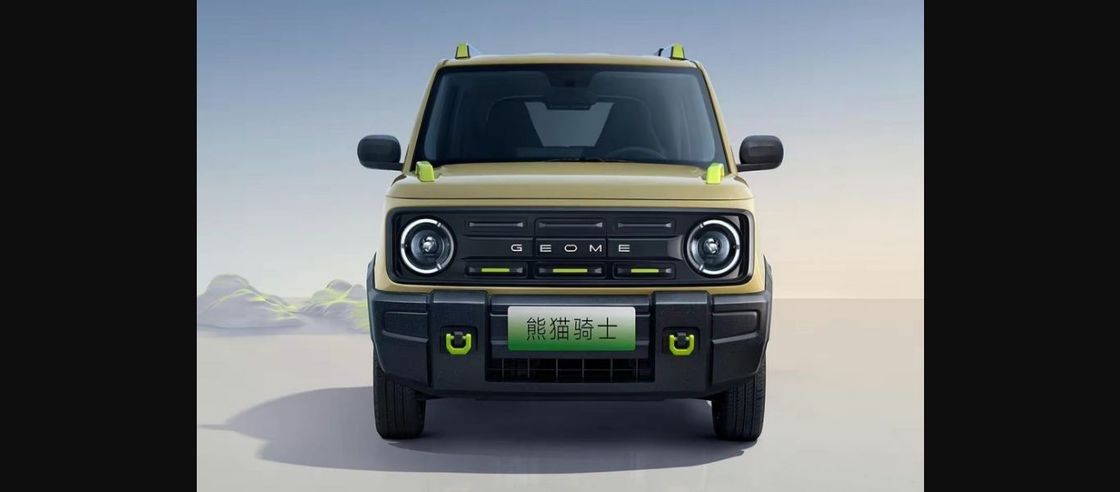 2023 Mini coche eléctrico Mini EV chino con una cara de Bronco en Geely Panda Knight 200 km de alcance