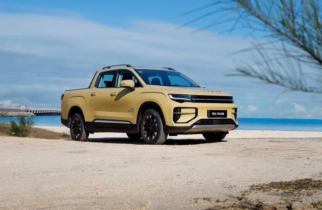 Nuevo camión eléctrico 2024 Radar RD6 pickup con tracción a todas las ruedas con potencia de 200 kW y torque de 384Nm