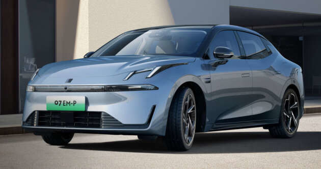 Potente nuevo coche híbrido LYNK & CO 07 EM-P con 163 CV y 255 Nm de torque y 160kw de potencia del motor y 3 velocidad DHT caja de cambios